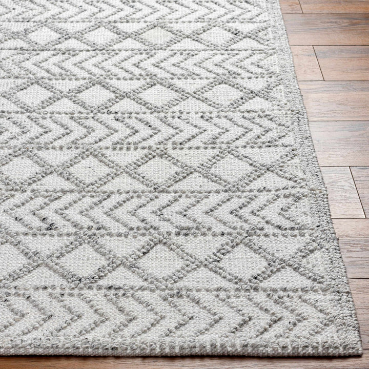 Meng Bohemian Style Ivory And Charcoal Hand Woven Rug - The Rug Decor