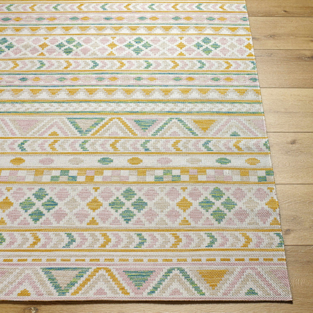 Meria Bohemian Beige And Green Area Rug - The Rug Decor