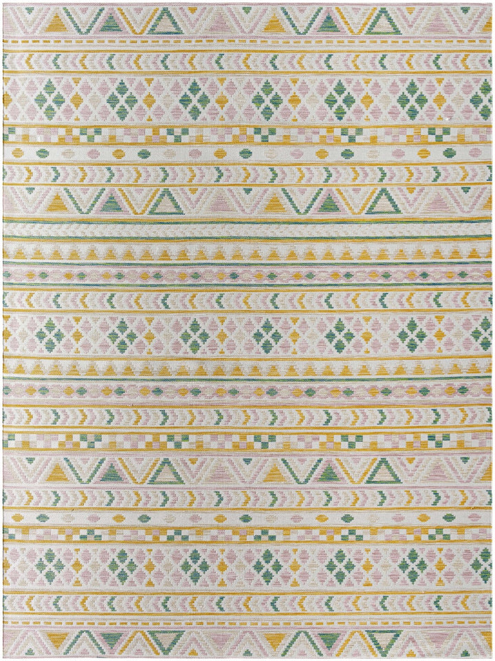 Meria Bohemian Beige And Green Area Rug - The Rug Decor