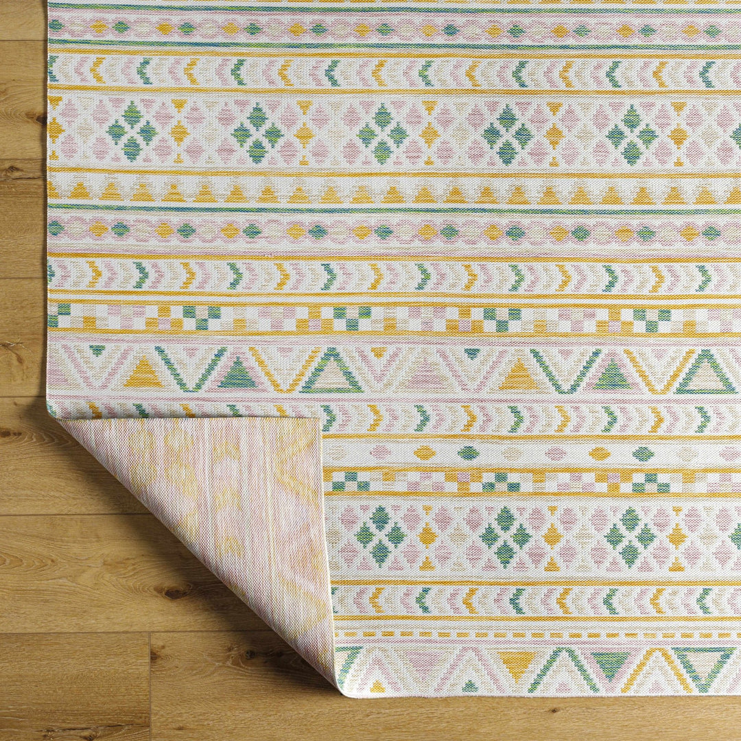 Meria Bohemian Beige And Green Area Rug - The Rug Decor
