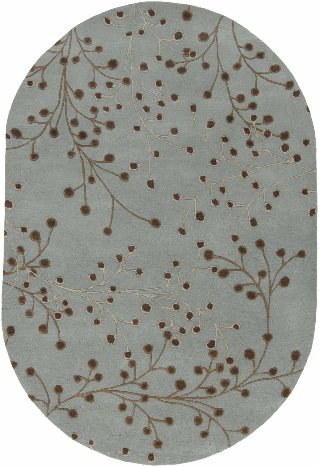 Merkel Traditional Style Brown And Ivory Hand Tufted Wool Rug - The Rug Decor