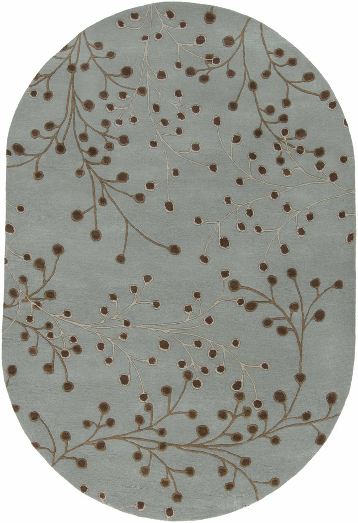 Merkel Traditional Style Brown And Ivory Hand Tufted Wool Rug - The Rug Decor