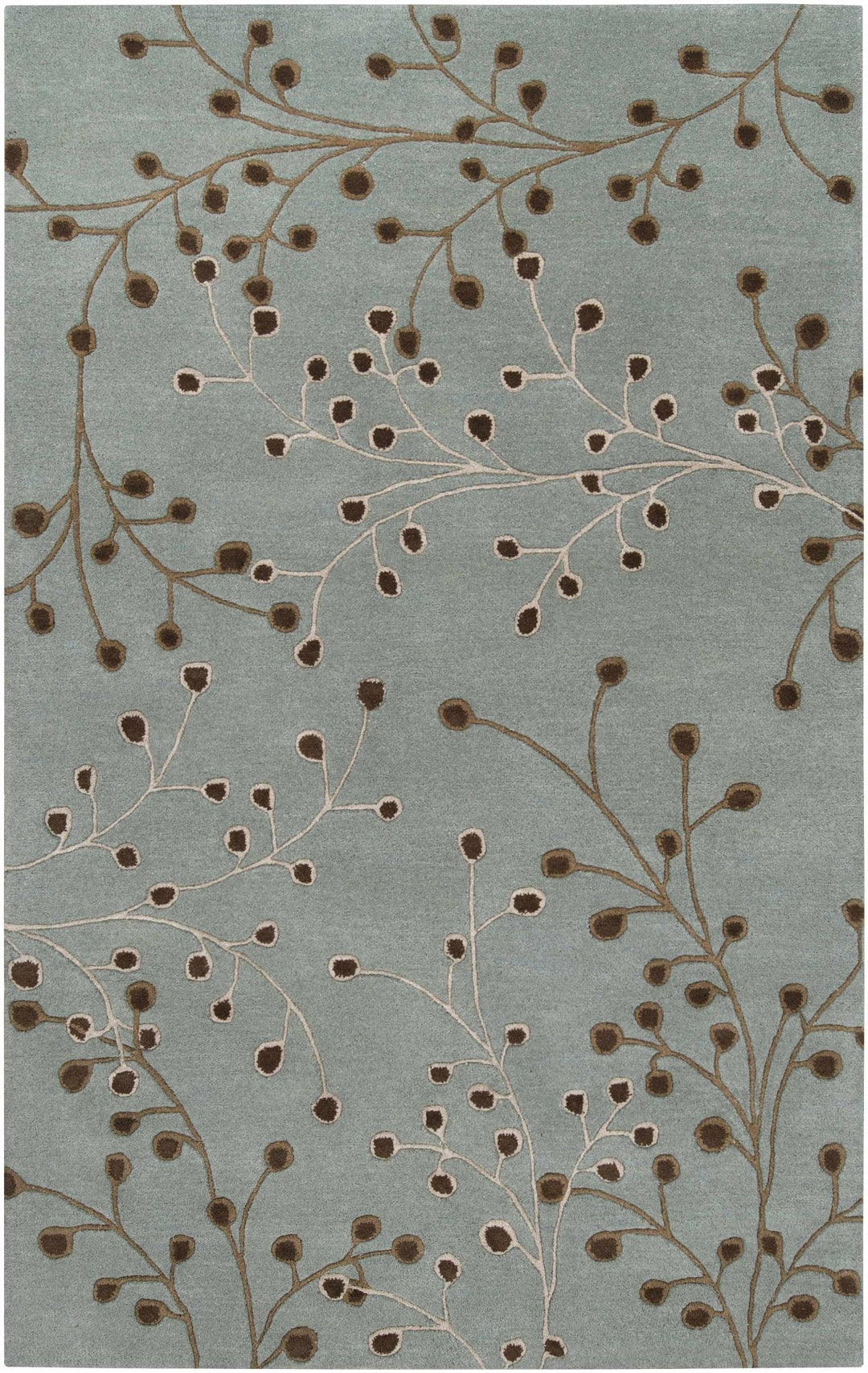 Merkel Traditional Style Brown And Ivory Hand Tufted Wool Rug - The Rug Decor