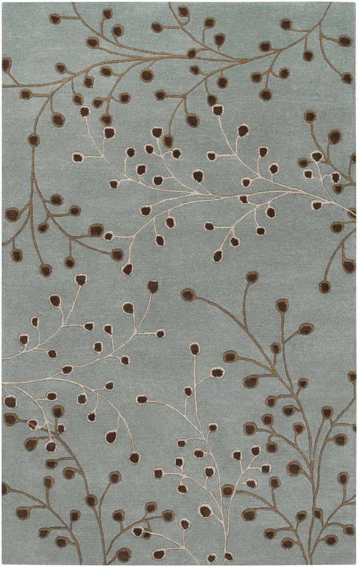 Merkel Traditional Style Brown And Ivory Hand Tufted Wool Rug - The Rug Decor