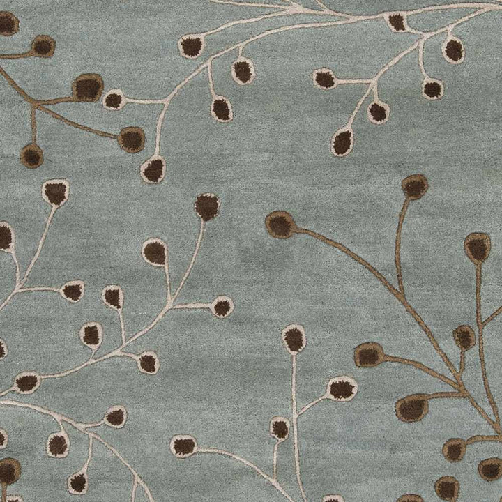 Merkel Traditional Style Brown And Ivory Hand Tufted Wool Rug - The Rug Decor