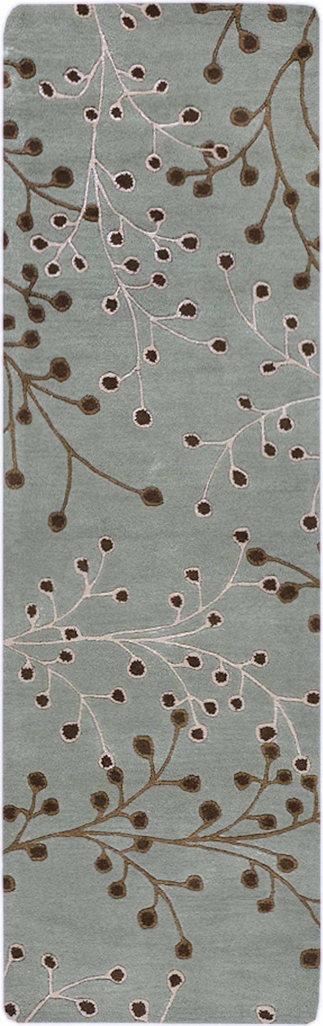 Merkel Traditional Style Brown And Ivory Hand Tufted Wool Rug - The Rug Decor