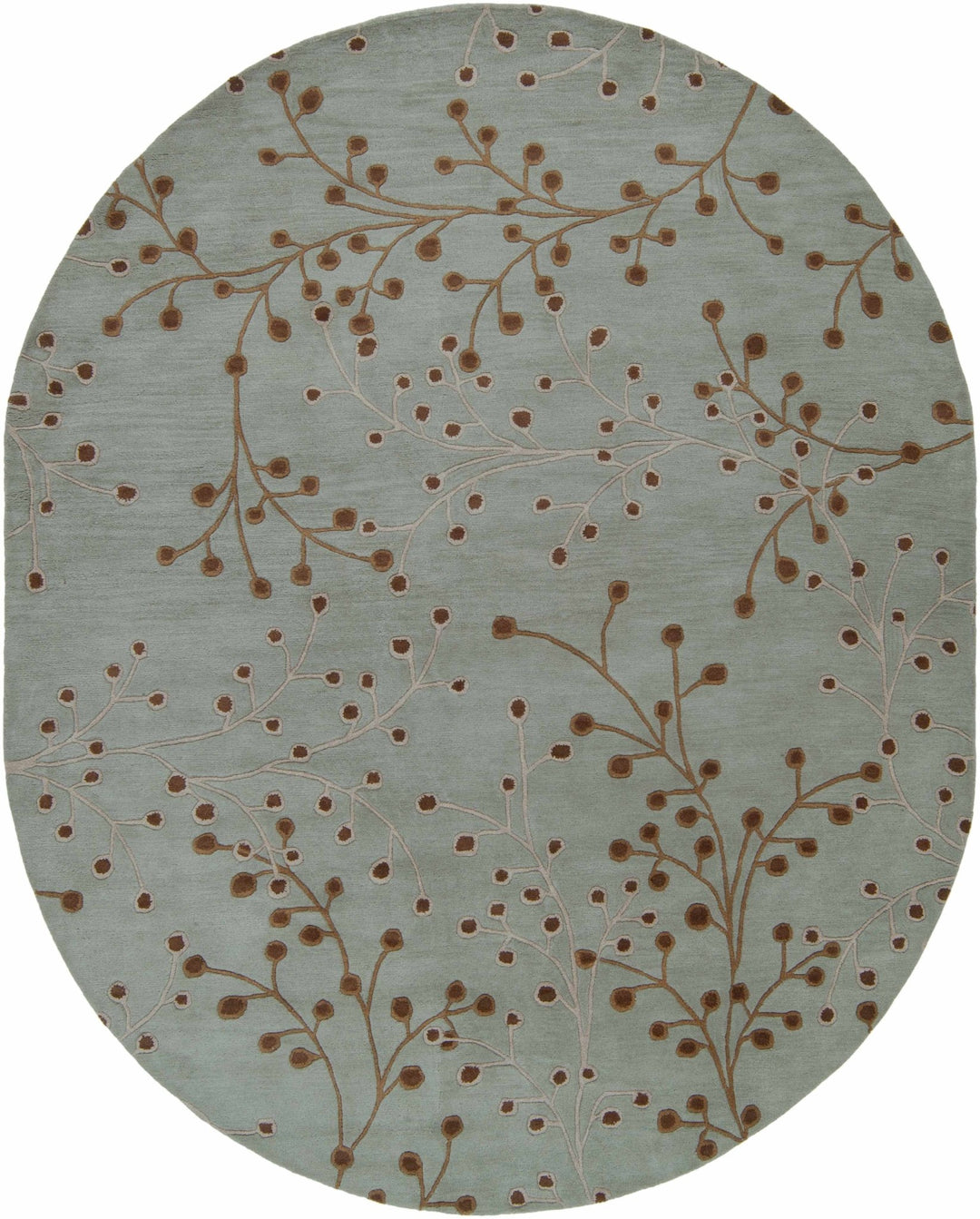 Merkel Traditional Style Brown And Ivory Hand Tufted Wool Rug - The Rug Decor