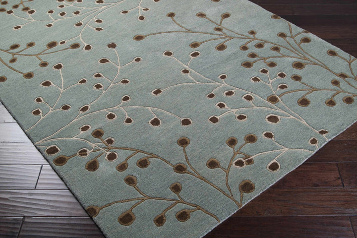 Merkel Traditional Style Brown And Ivory Hand Tufted Wool Rug - The Rug Decor