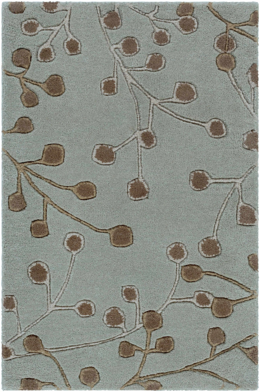 Merkel Traditional Style Brown And Ivory Hand Tufted Wool Rug - The Rug Decor