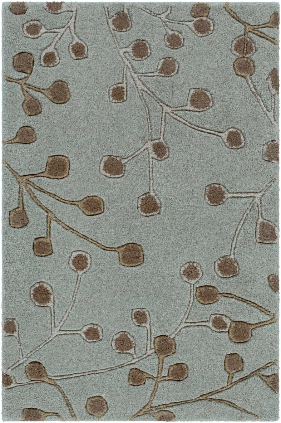 Merkel Traditional Style Brown And Ivory Hand Tufted Wool Rug - The Rug Decor