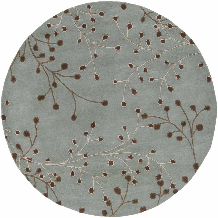 Merkel Traditional Style Brown And Ivory Hand Tufted Wool Rug - The Rug Decor