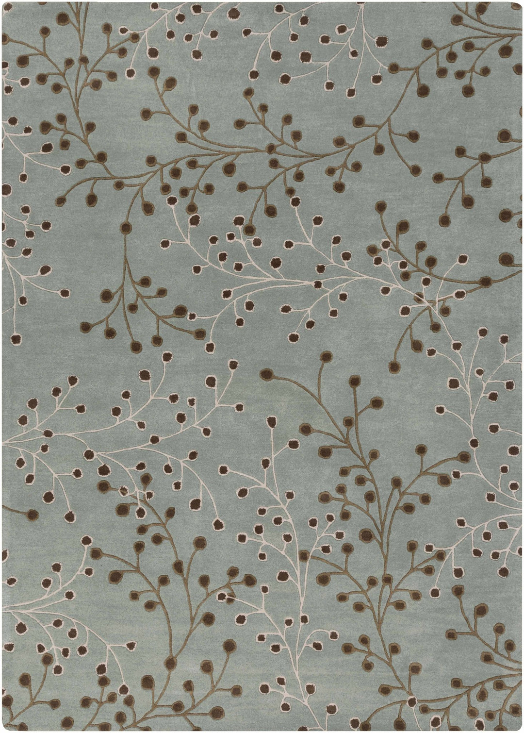 Merkel Traditional Style Brown And Ivory Hand Tufted Wool Rug - The Rug Decor