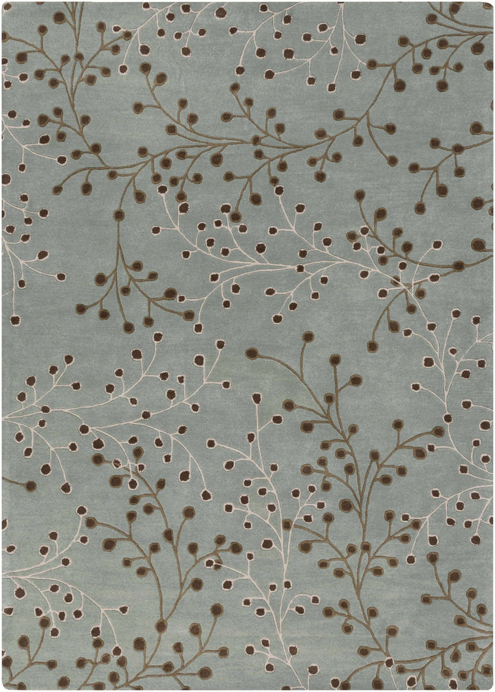 Merkel Traditional Style Brown And Ivory Hand Tufted Wool Rug - The Rug Decor