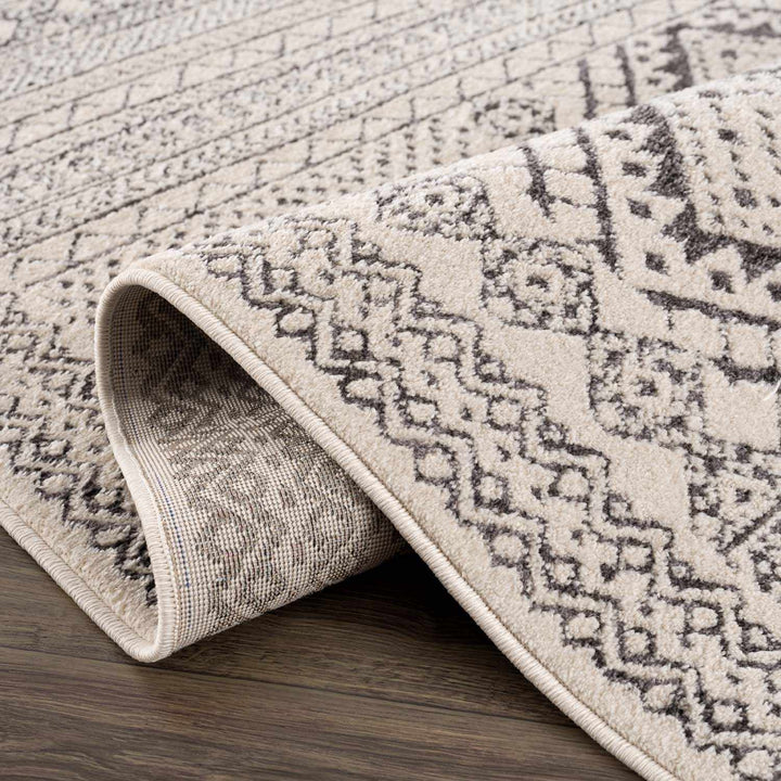 Merriott Modern Style Brown And Ivory Area Rug - The Rug Decor