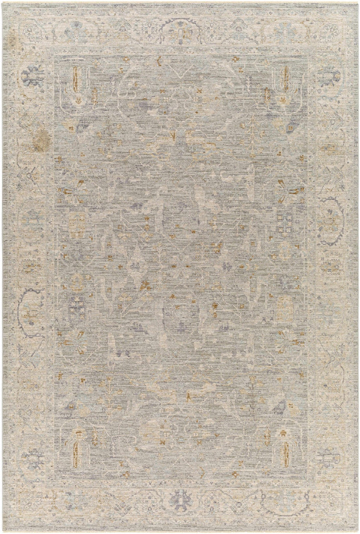 Merv Traditional Style Beige And Gray Area Rug - The Rug Decor