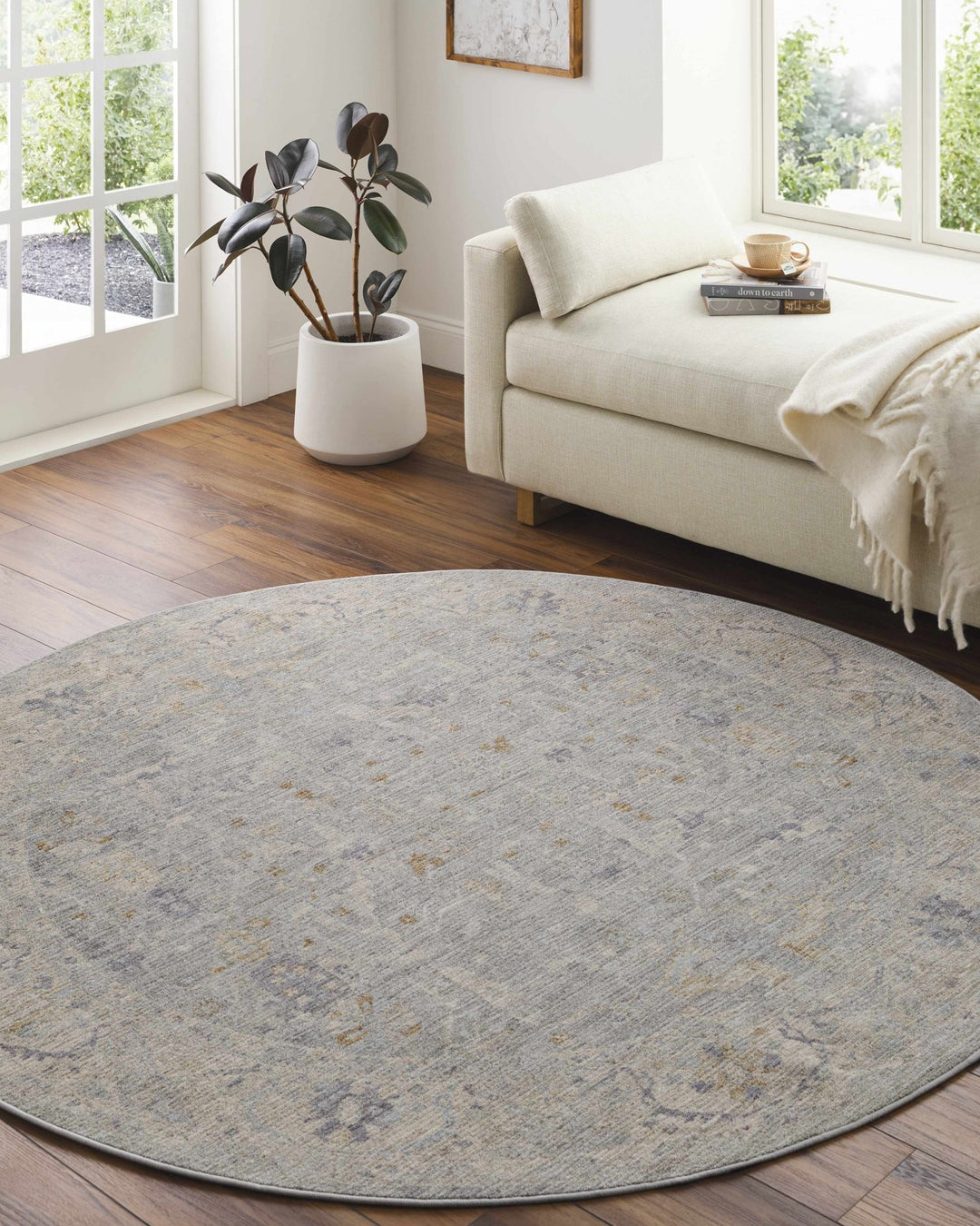 Merv Traditional Style Beige And Gray Area Rug - The Rug Decor