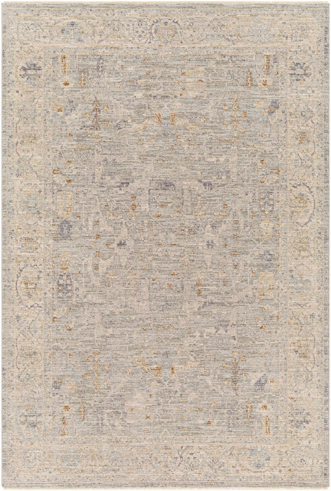 Merv Traditional Style Beige And Gray Area Rug - The Rug Decor
