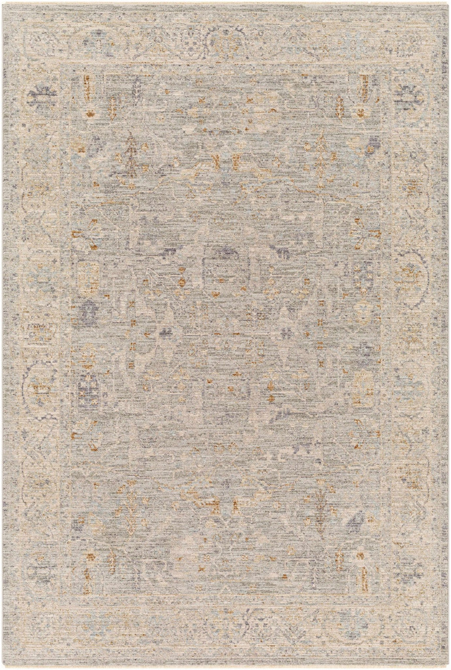 Merv Traditional Style Beige And Gray Area Rug - The Rug Decor