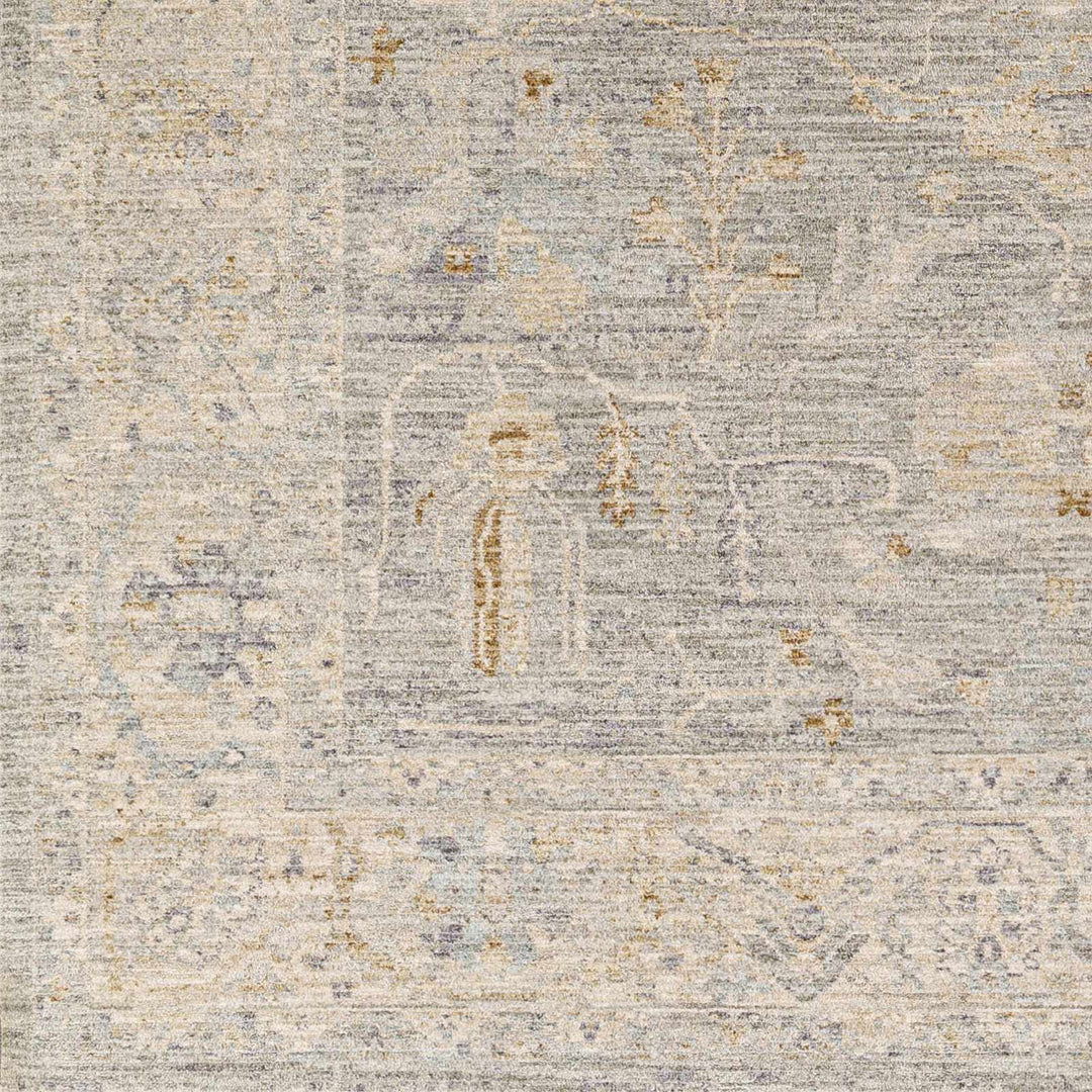 Merv Traditional Style Beige And Gray Area Rug - The Rug Decor