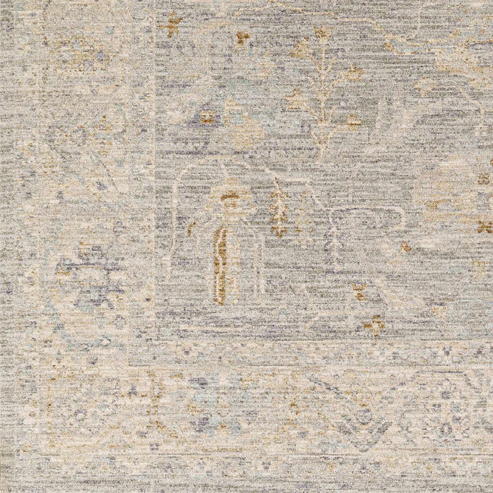 Merv Traditional Style Beige And Gray Area Rug - The Rug Decor