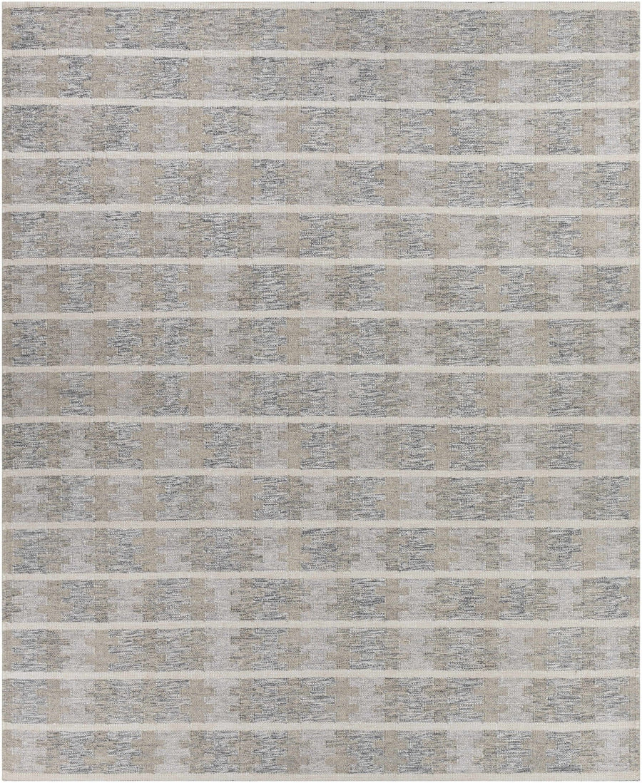 Metcalf Modern Stripes Design Gray Hand Woven Area Rug - The Rug Decor