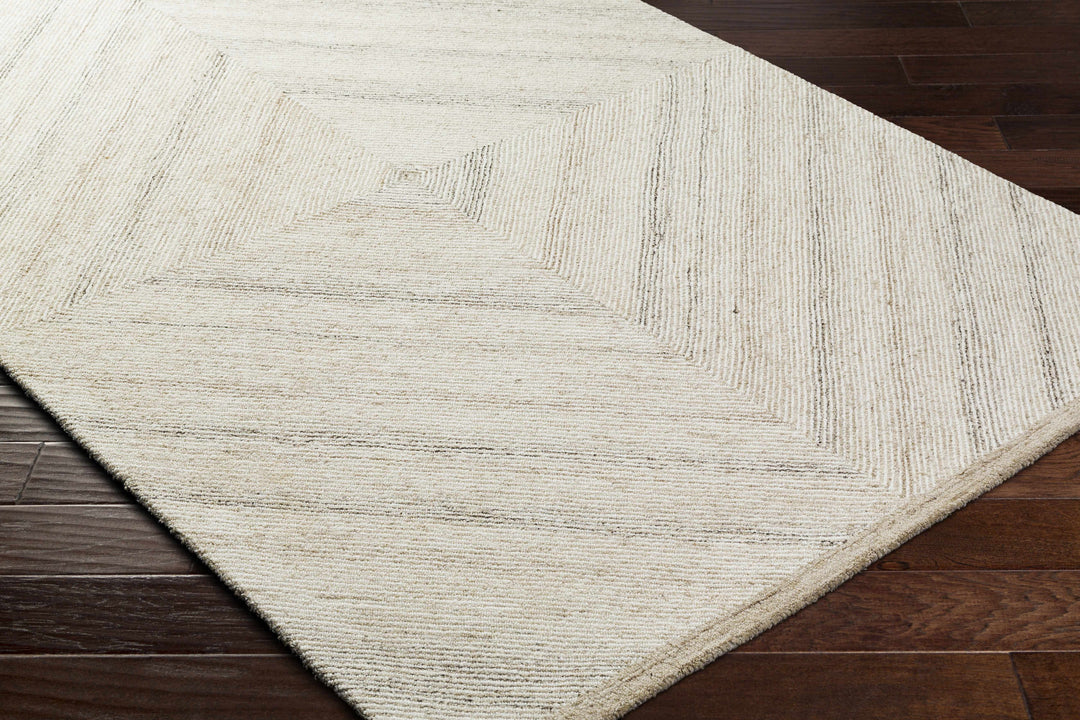 Meryn Modern Style Beige Hand Tufted Wool Area Rug