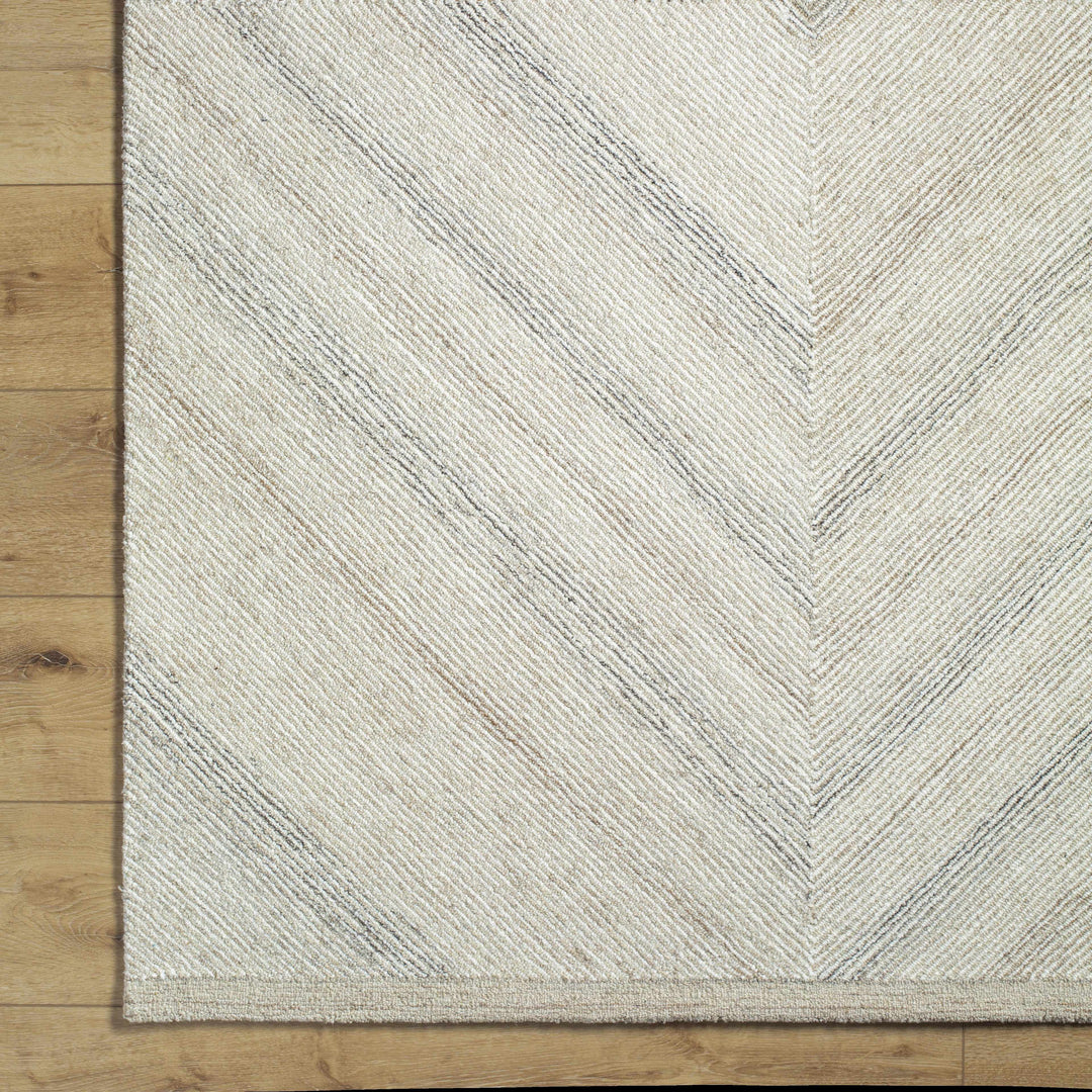 Meryn Modern Style Beige Hand Tufted Wool Area Rug