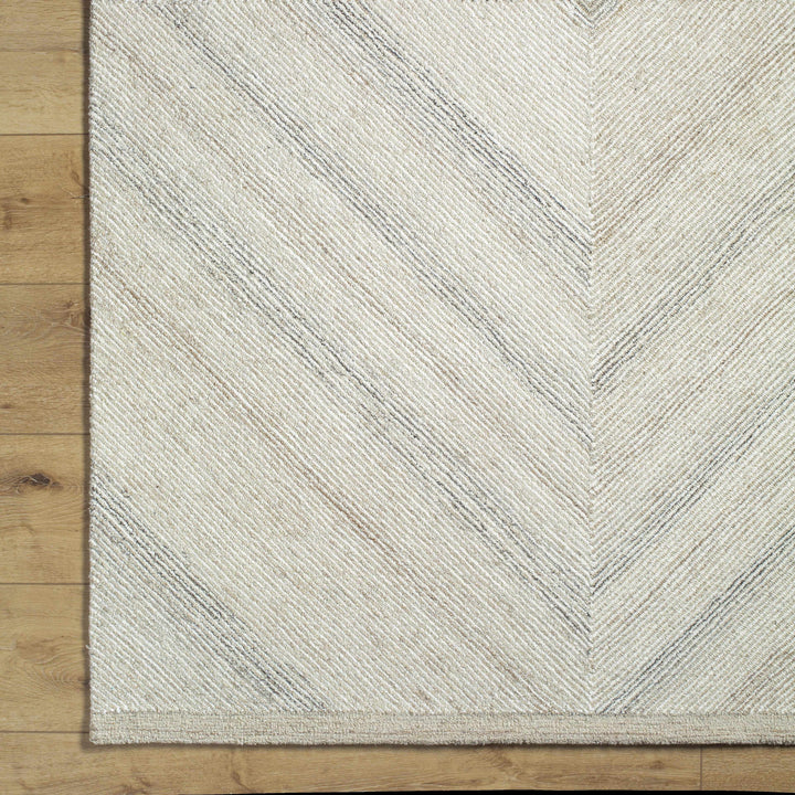 Meryn Modern Style Beige Hand Tufted Wool Area Rug