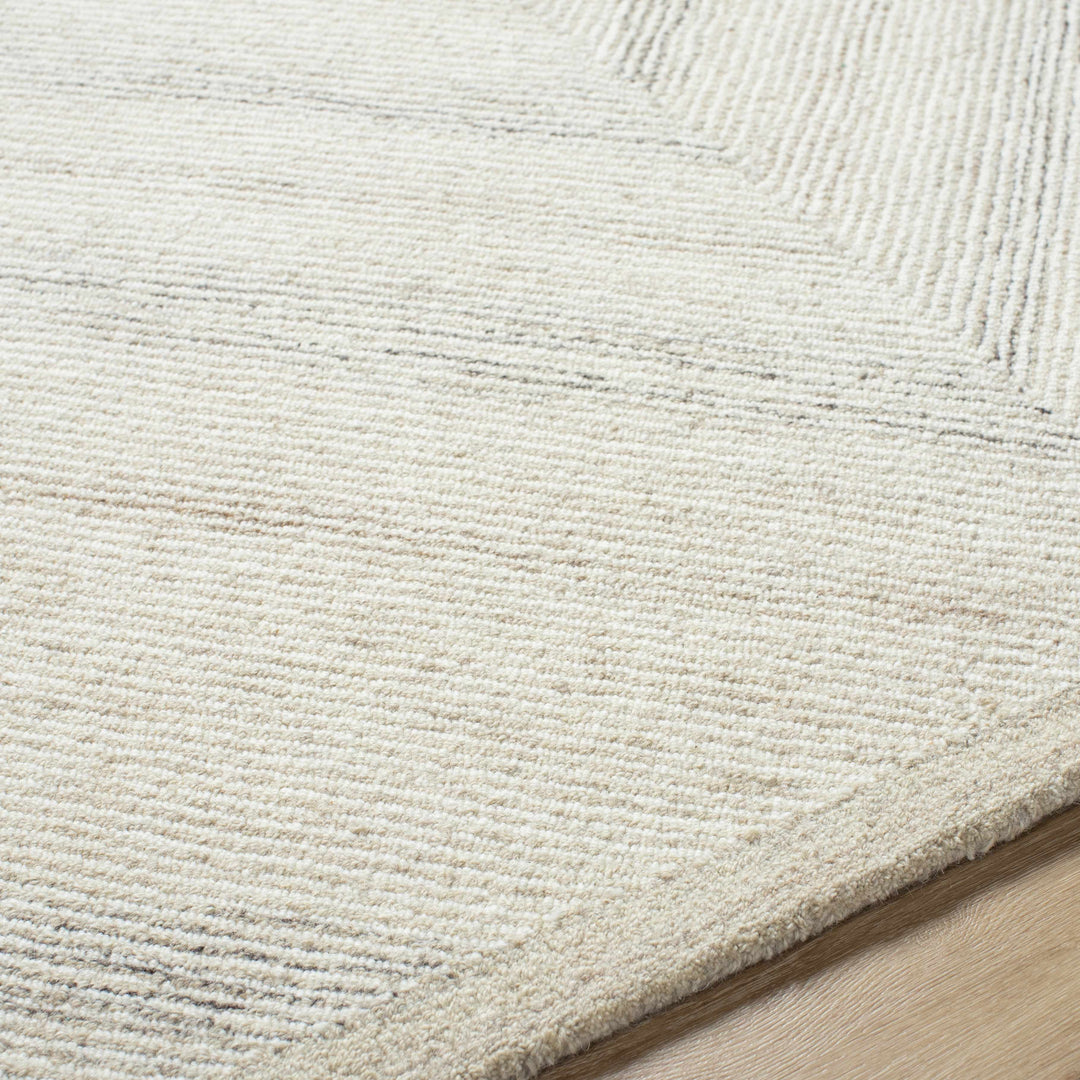 Meryn Modern Style Beige Hand Tufted Wool Area Rug