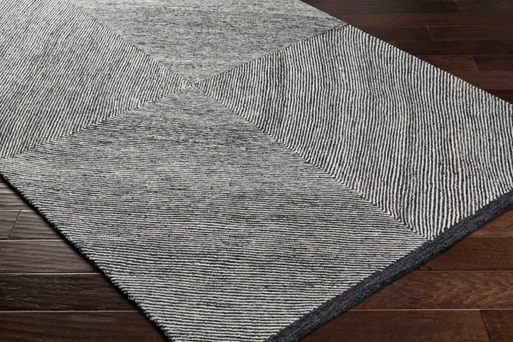 Meryn Contemporary Style Gray Hand Tufted Wool Area Rug