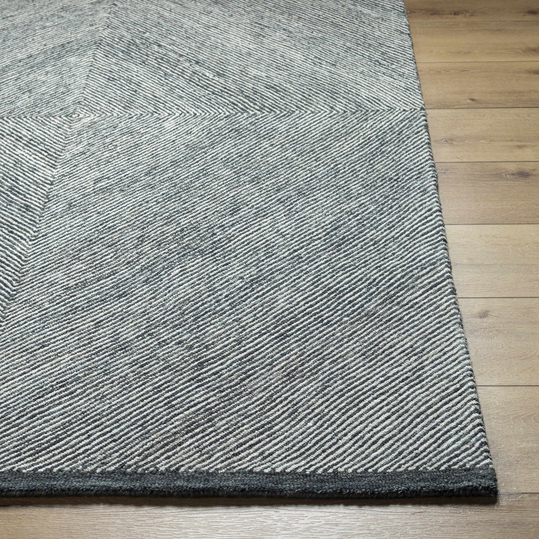Meryn Contemporary Style Gray Hand Tufted Wool Area Rug