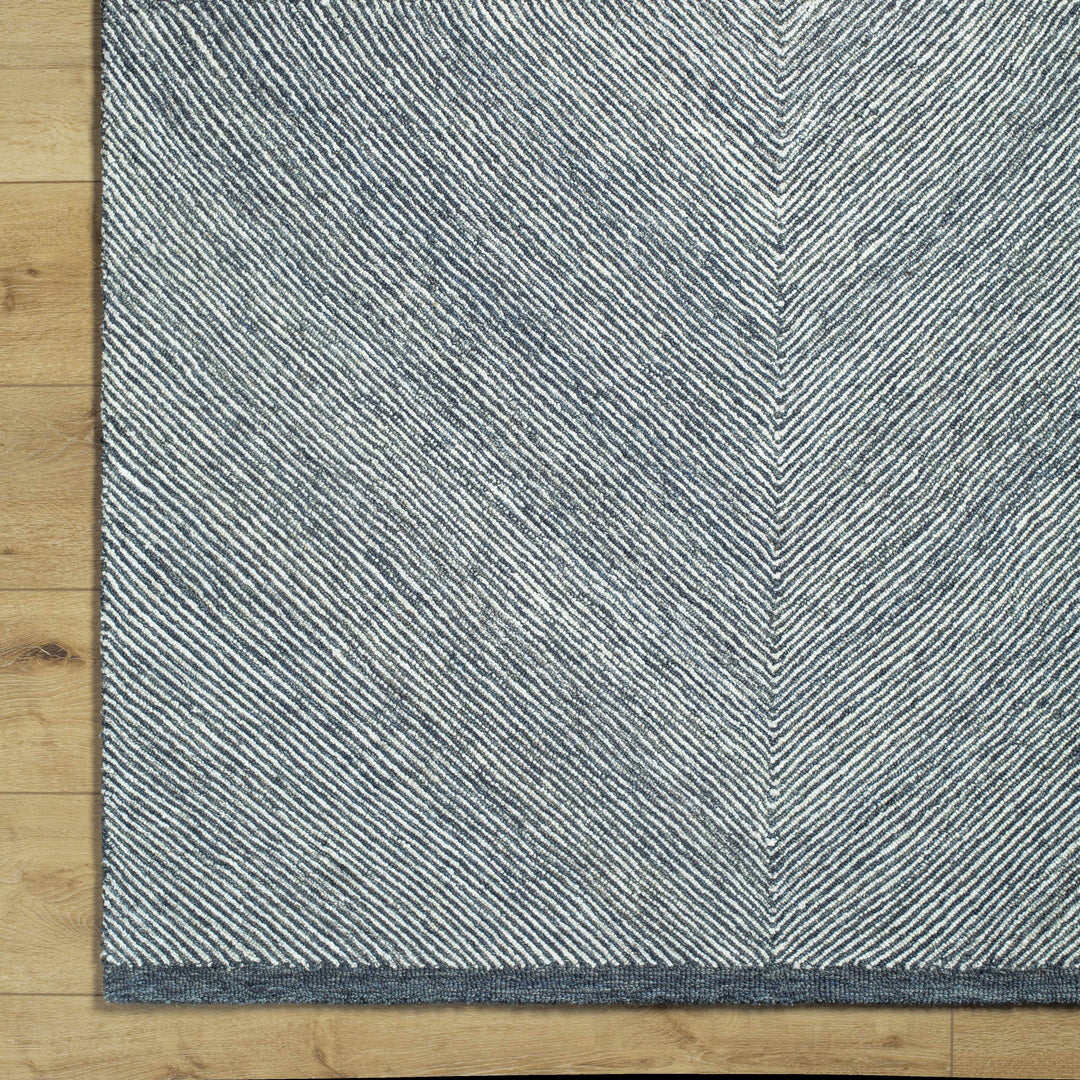 Meryn Contemporary Style Gray Hand Tufted Wool Area Rug