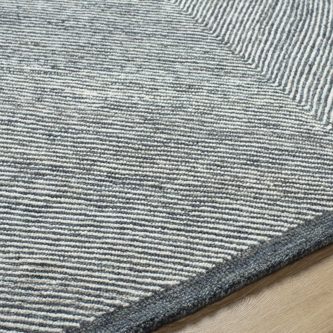 Meryn Contemporary Style Gray Hand Tufted Wool Area Rug