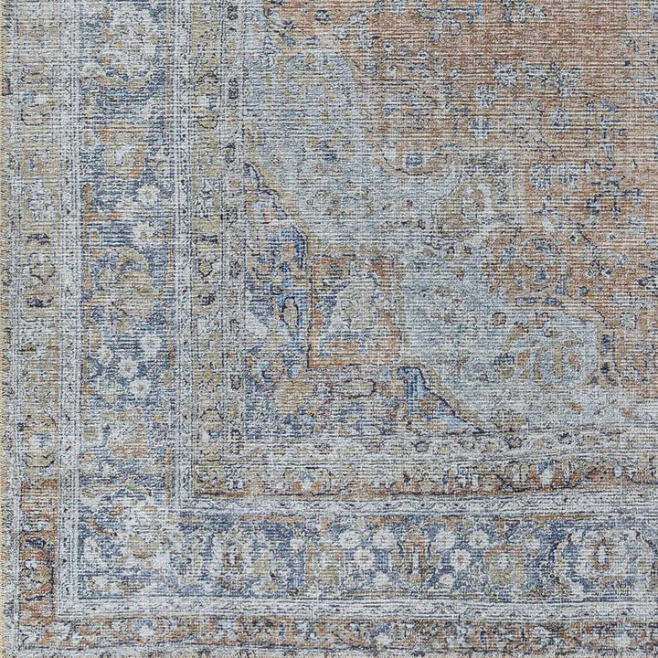 Mianay Transitional Gray And Beige Washable Rug - The Rug Decor