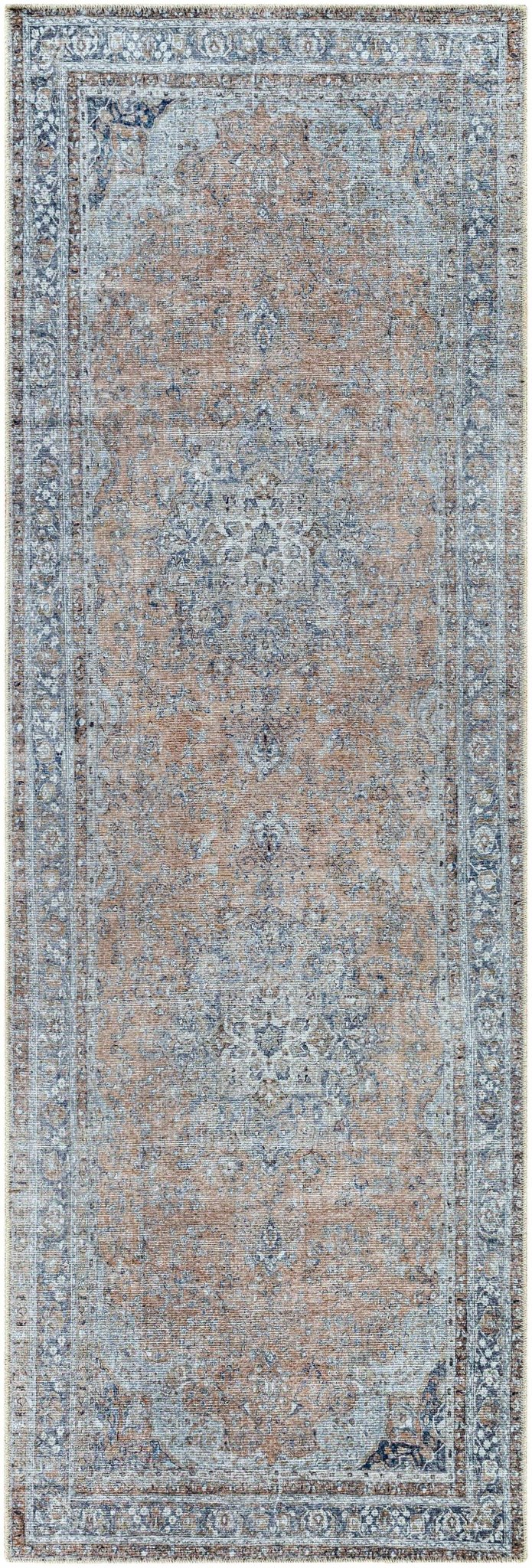 Mianay Transitional Gray And Beige Washable Rug - The Rug Decor