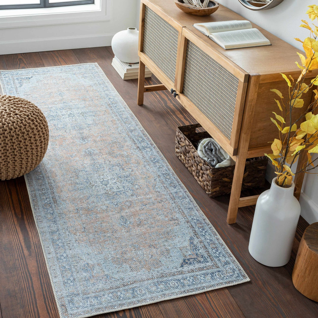 Mianay Transitional Gray And Beige Washable Rug - The Rug Decor
