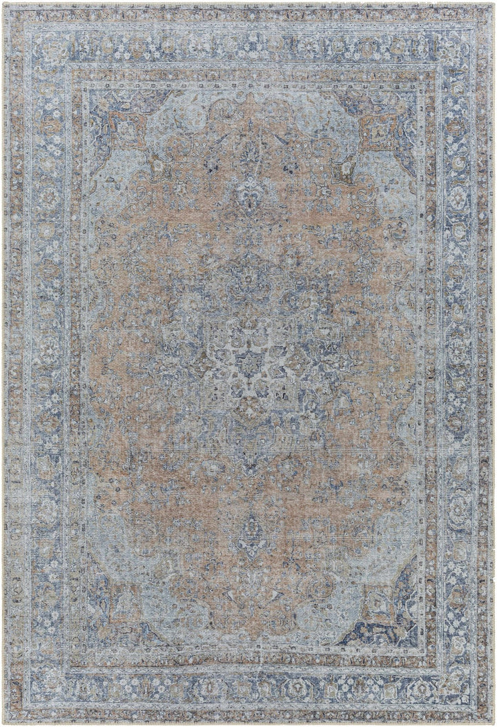 Mianay Transitional Gray And Beige Washable Rug - The Rug Decor