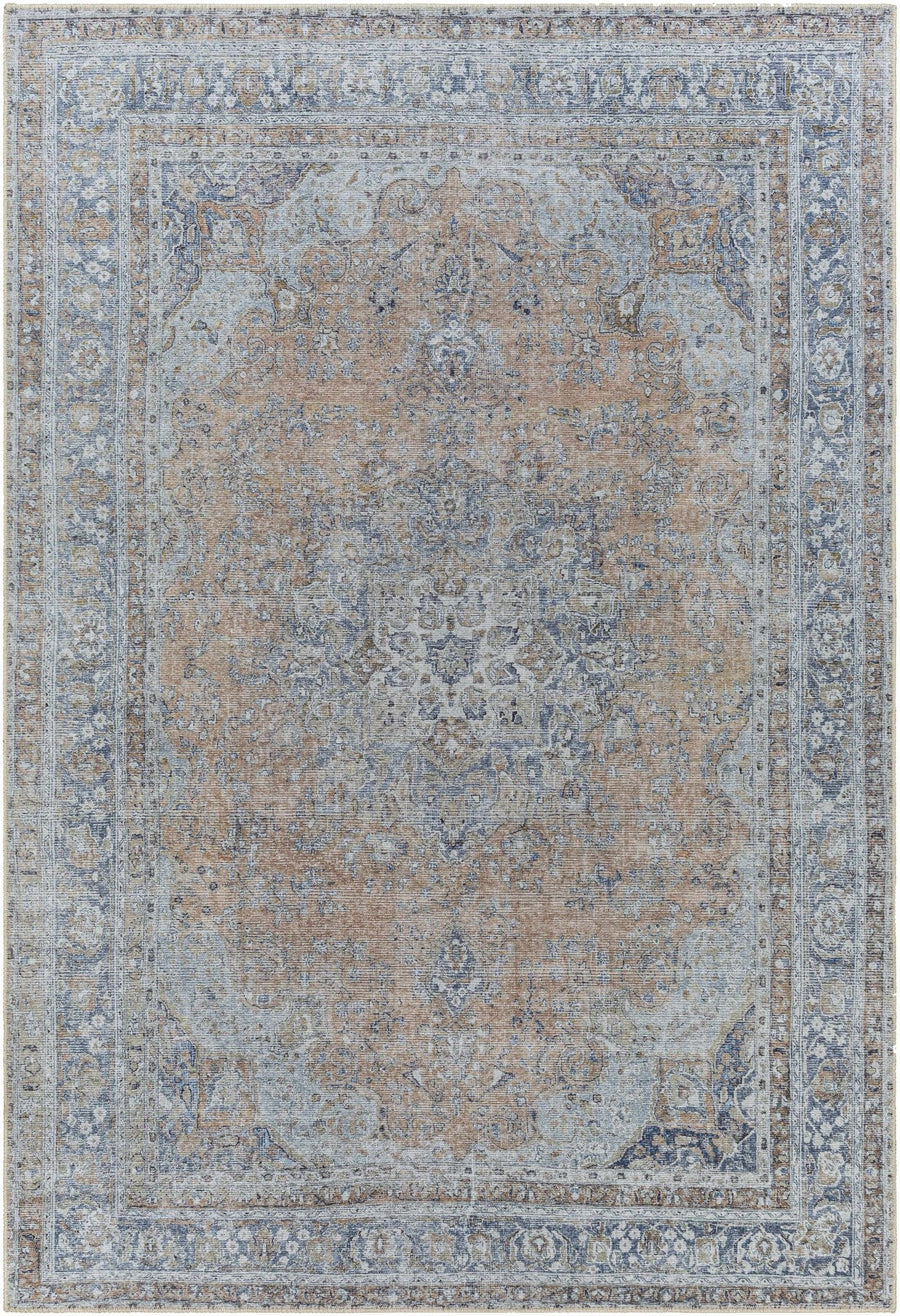Mianay Transitional Gray And Beige Washable Rug - The Rug Decor