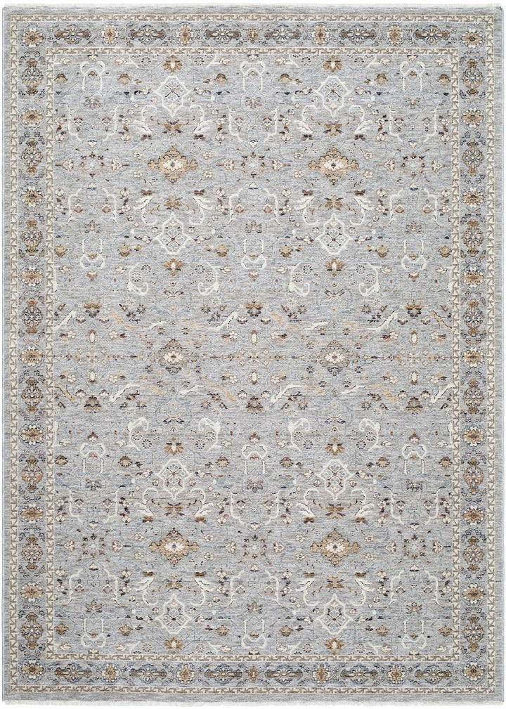 Micol Traditional Style Gray And Ivory Rug - The Rug Decor