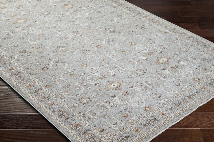 Micol Traditional Style Gray And Ivory Rug - The Rug Decor