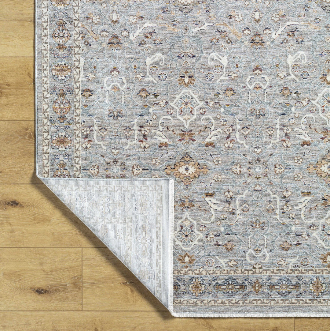 Micol Traditional Style Gray And Ivory Rug - The Rug Decor