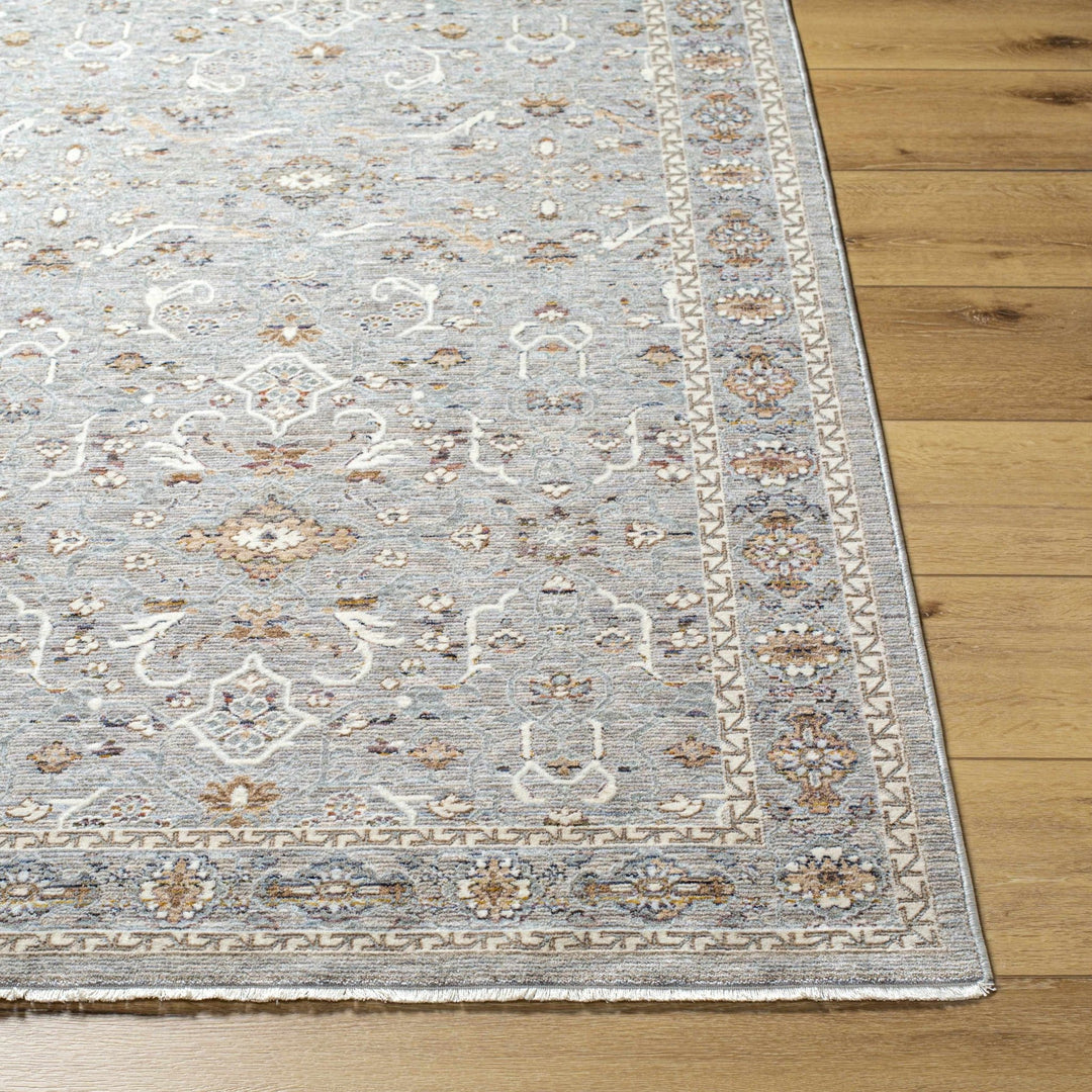 Micol Traditional Style Gray And Ivory Rug - The Rug Decor