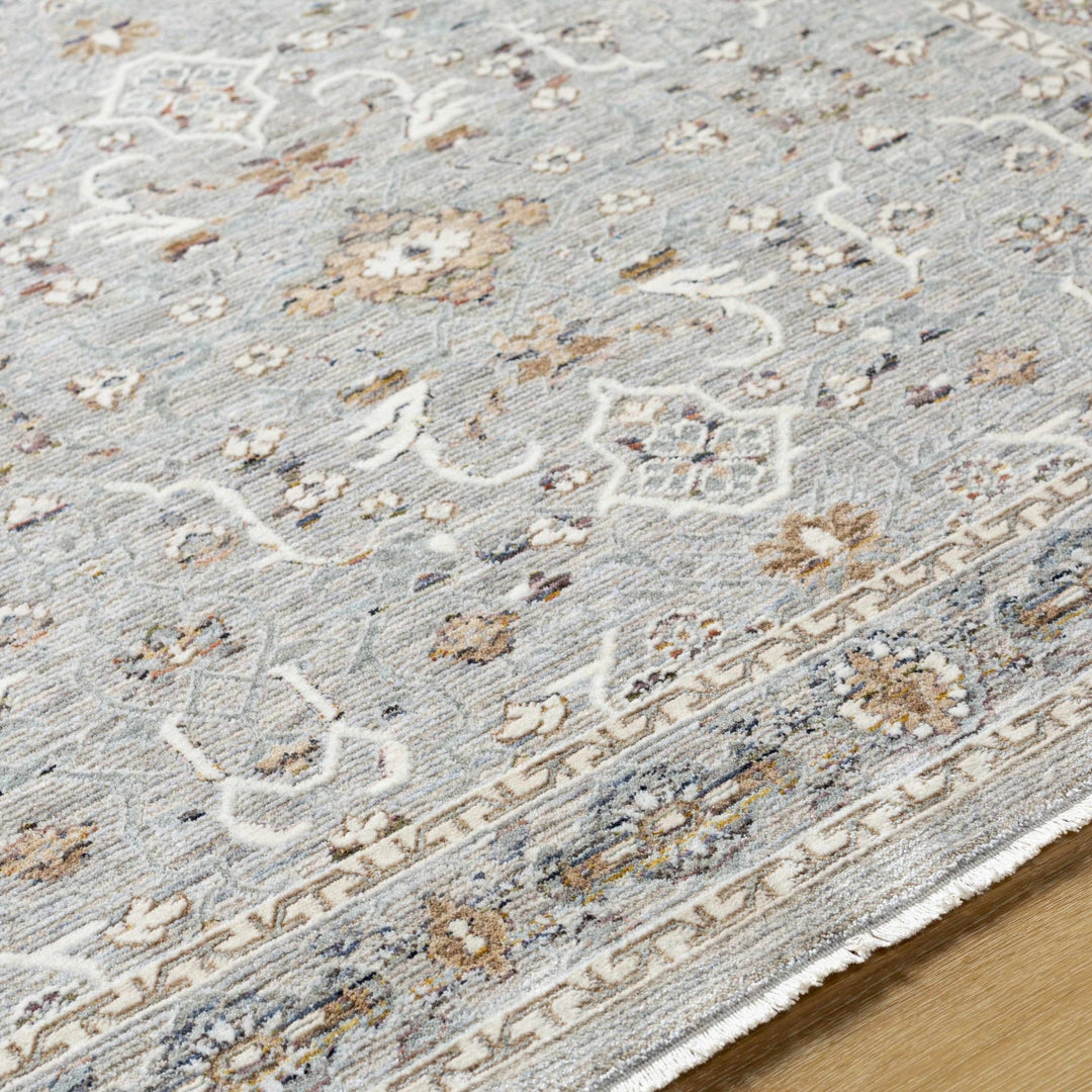Micol Traditional Style Gray And Ivory Rug - The Rug Decor