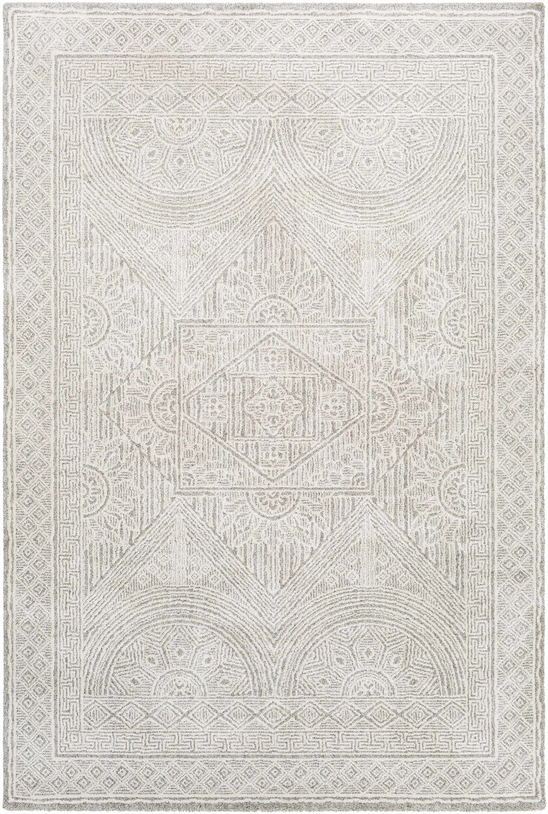 Middleville Contemporary Style Gray Machine Woven Luxe Rug - The Rug Decor