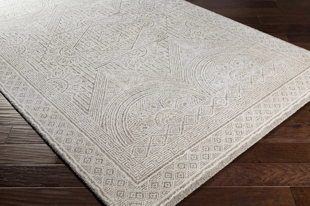 Middleville Contemporary Style Gray Machine Woven Luxe Rug - The Rug Decor
