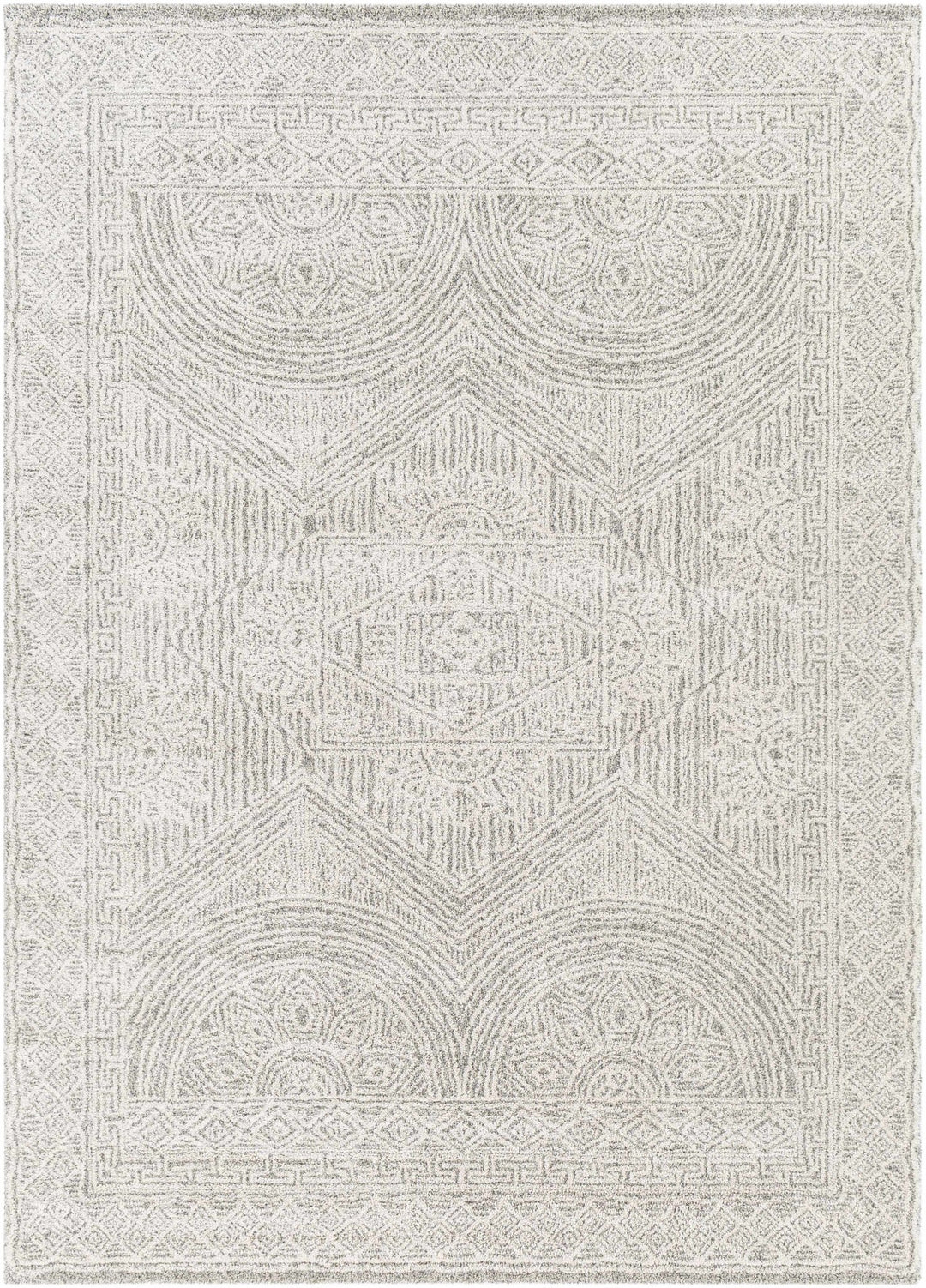 Middleville Contemporary Style Gray Machine Woven Luxe Rug - The Rug Decor