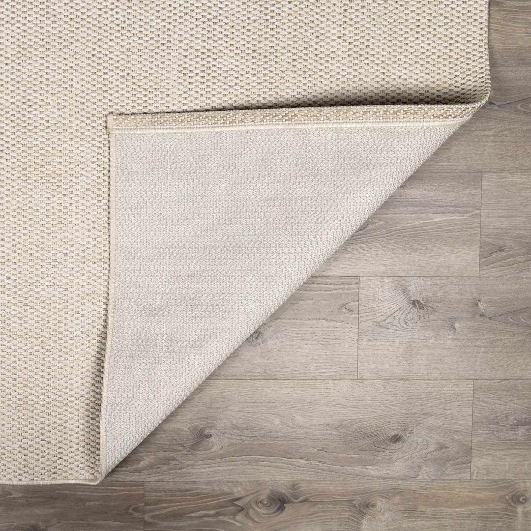 Midha Modern Solid Beige Machine Woven Rug - The Rug Decor