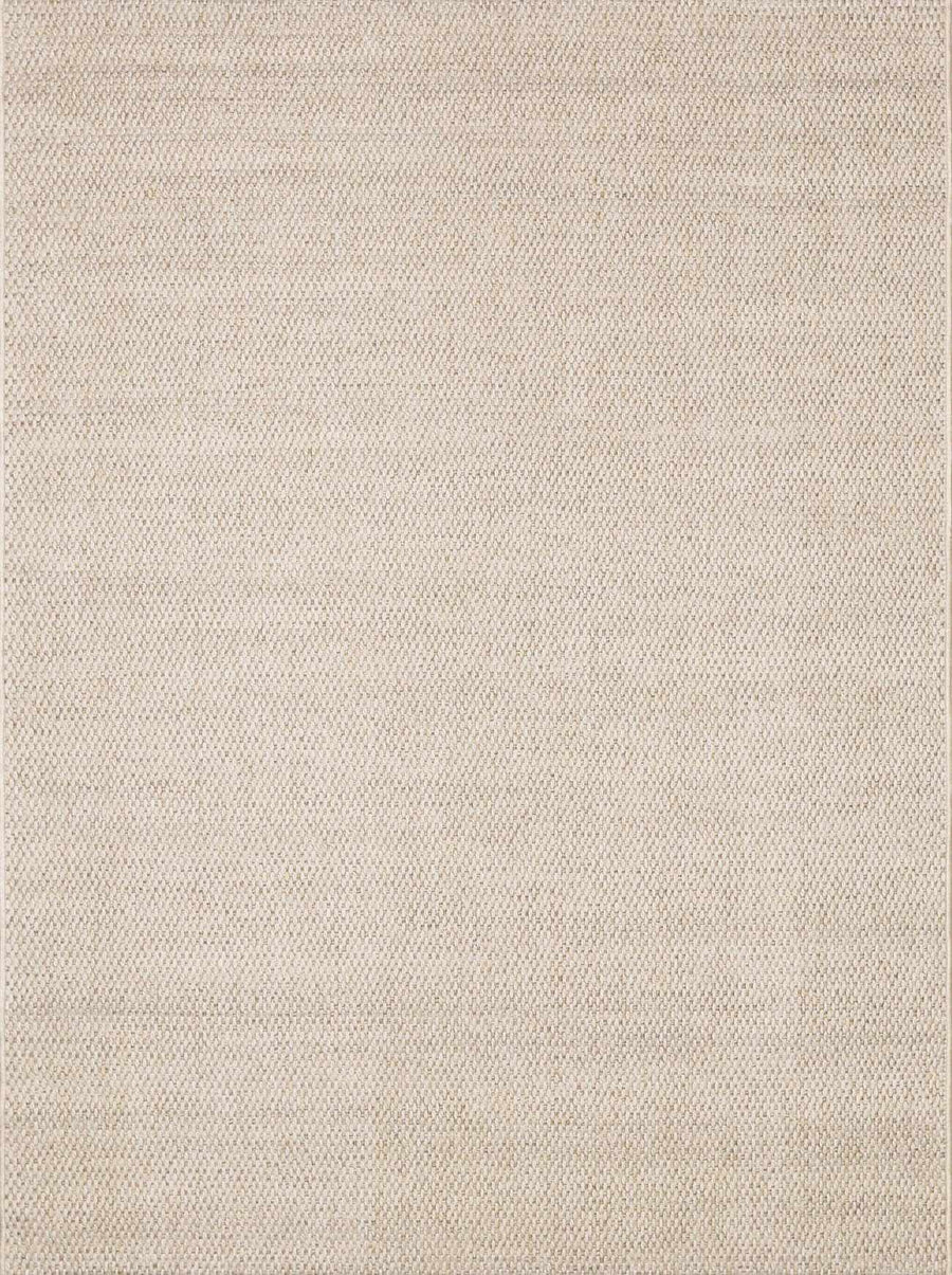 Midha Modern Solid Beige Machine Woven Rug - The Rug Decor