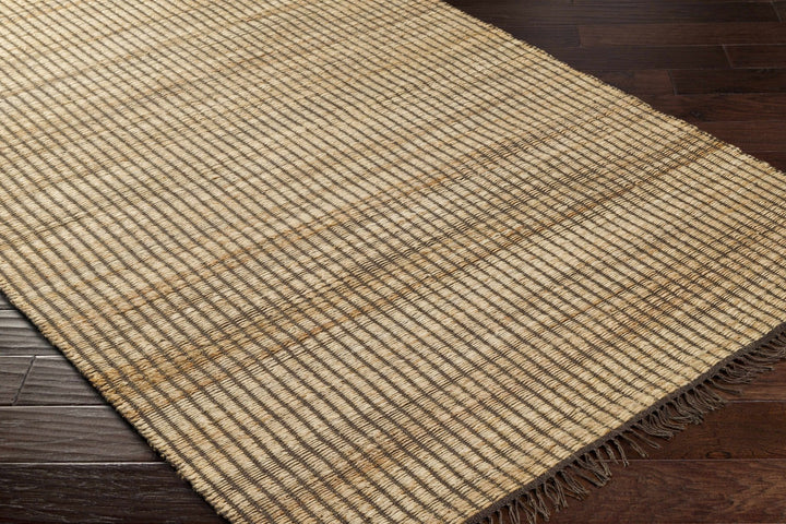 Mihal Contemporary Camel And Brown Jute Rug - The Rug Decor