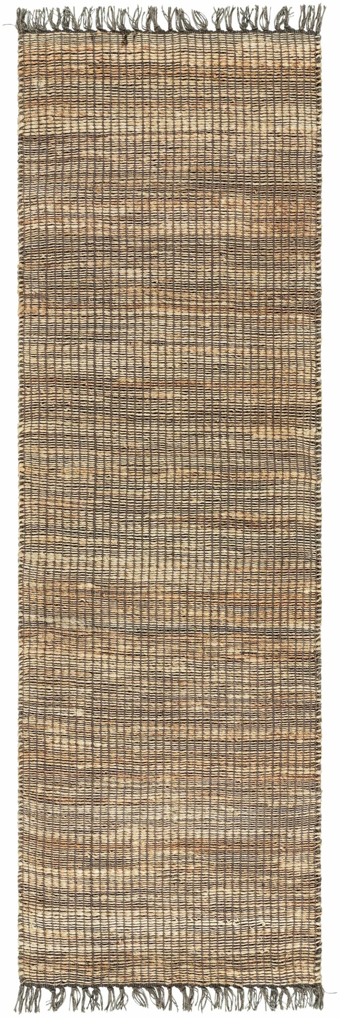 Mihal Contemporary Camel And Brown Jute Rug - The Rug Decor